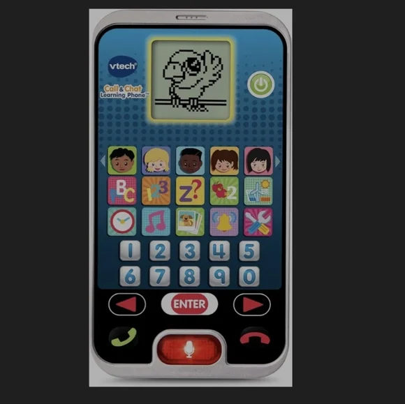 VTech Interactive Learning Phone - Black - Picture 2 of 5